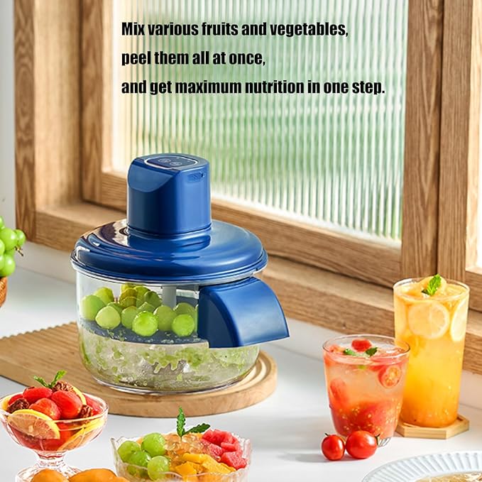 Automatic Electric Grape Peeler Machine for Garlic Fruit Skin Remover for Berries Fruits, Fruit Prep Tool