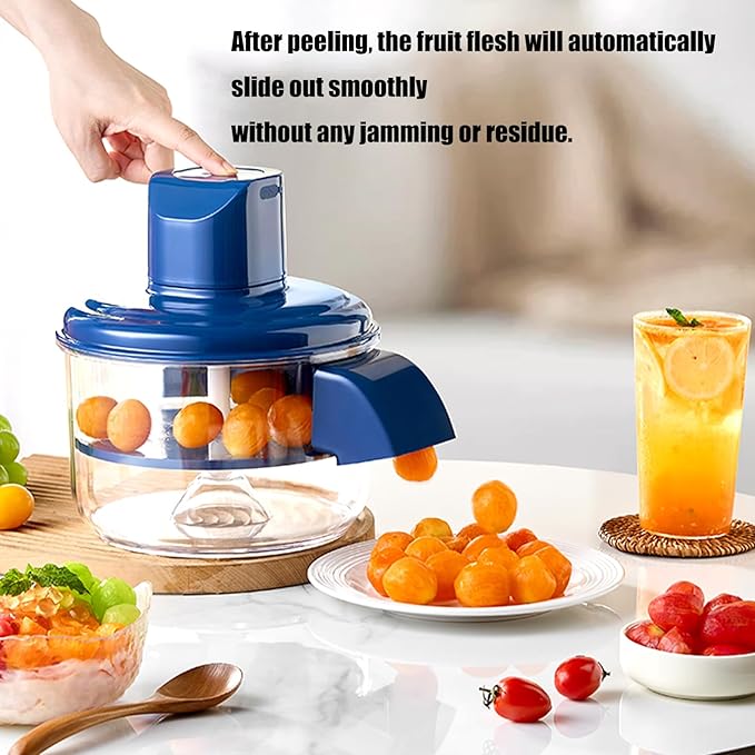 Automatic Electric Grape Peeler Machine for Garlic Fruit Skin Remover for Berries Fruits, Fruit Prep Tool